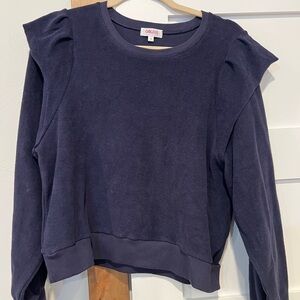 Goldie French Terry Ruffle Long Sleeved Top